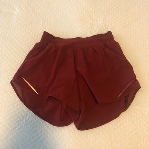 Red Lululemon Shorts